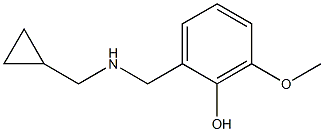 2-{[(cyclopropylmethyl)amino]methyl}-6-methoxyphenol 구조식 이미지