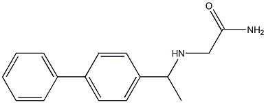 2-{[1-(1,1'-biphenyl-4-yl)ethyl]amino}acetamide Structure