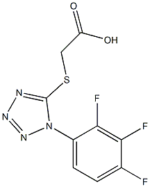 2-{[1-(2,3,4-trifluorophenyl)-1H-1,2,3,4-tetrazol-5-yl]sulfanyl}acetic acid Structure