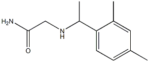 2-{[1-(2,4-dimethylphenyl)ethyl]amino}acetamide 구조식 이미지