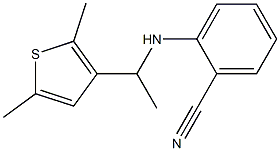 2-{[1-(2,5-dimethylthiophen-3-yl)ethyl]amino}benzonitrile 구조식 이미지