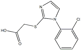 2-{[1-(2-chlorophenyl)-1H-imidazol-2-yl]sulfanyl}acetic acid Structure
