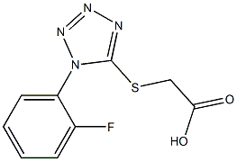 2-{[1-(2-fluorophenyl)-1H-1,2,3,4-tetrazol-5-yl]sulfanyl}acetic acid 구조식 이미지