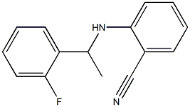 2-{[1-(2-fluorophenyl)ethyl]amino}benzonitrile 구조식 이미지