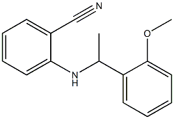 2-{[1-(2-methoxyphenyl)ethyl]amino}benzonitrile 구조식 이미지