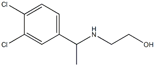 2-{[1-(3,4-dichlorophenyl)ethyl]amino}ethan-1-ol 구조식 이미지