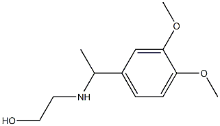 2-{[1-(3,4-dimethoxyphenyl)ethyl]amino}ethan-1-ol 구조식 이미지