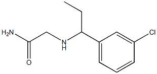 2-{[1-(3-chlorophenyl)propyl]amino}acetamide Structure
