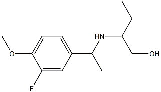 2-{[1-(3-fluoro-4-methoxyphenyl)ethyl]amino}butan-1-ol Structure