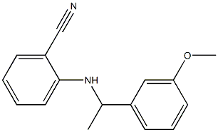 2-{[1-(3-methoxyphenyl)ethyl]amino}benzonitrile Structure