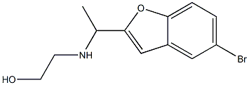 2-{[1-(5-bromo-1-benzofuran-2-yl)ethyl]amino}ethan-1-ol Structure