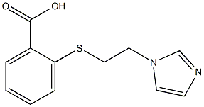 2-{[2-(1H-imidazol-1-yl)ethyl]sulfanyl}benzoic acid 구조식 이미지