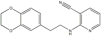 2-{[2-(2,3-dihydro-1,4-benzodioxin-6-yl)ethyl]amino}nicotinonitrile 구조식 이미지