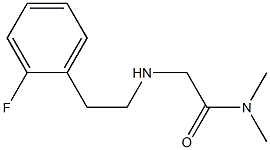 2-{[2-(2-fluorophenyl)ethyl]amino}-N,N-dimethylacetamide Structure