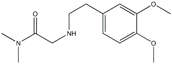 2-{[2-(3,4-dimethoxyphenyl)ethyl]amino}-N,N-dimethylacetamide 구조식 이미지