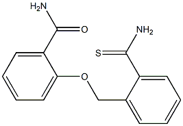 2-{[2-(aminocarbonothioyl)benzyl]oxy}benzamide Structure