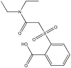 2-{[2-(diethylamino)-2-oxoethyl]sulfonyl}benzoic acid Structure