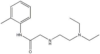 2-{[2-(diethylamino)ethyl]amino}-N-(2-methylphenyl)acetamide 구조식 이미지