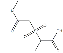 2-{[2-(dimethylamino)-2-oxoethyl]sulfonyl}propanoic acid Structure