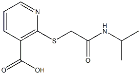 2-{[2-(isopropylamino)-2-oxoethyl]thio}nicotinic acid Structure