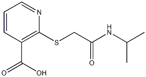 2-{[2-(isopropylamino)-2-oxoethyl]thio}nicotinic acid 구조식 이미지