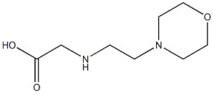 2-{[2-(morpholin-4-yl)ethyl]amino}acetic acid 구조식 이미지