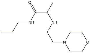 2-{[2-(morpholin-4-yl)ethyl]amino}-N-propylpropanamide Structure