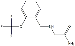 2-{[2-(trifluoromethoxy)benzyl]amino}acetamide Structure