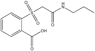 2-{[2-oxo-2-(propylamino)ethyl]sulfonyl}benzoic acid 구조식 이미지