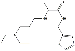 2-{[3-(diethylamino)propyl]amino}-N-(furan-2-ylmethyl)propanamide 구조식 이미지