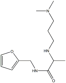 2-{[3-(dimethylamino)propyl]amino}-N-(furan-2-ylmethyl)propanamide Structure