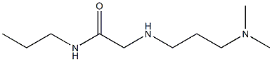 2-{[3-(dimethylamino)propyl]amino}-N-propylacetamide Structure