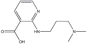 2-{[3-(dimethylamino)propyl]amino}pyridine-3-carboxylic acid Structure