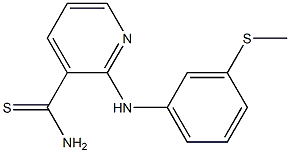 2-{[3-(methylsulfanyl)phenyl]amino}pyridine-3-carbothioamide 구조식 이미지