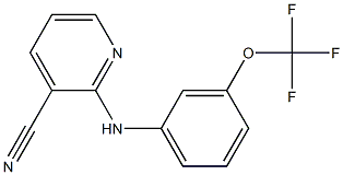 2-{[3-(trifluoromethoxy)phenyl]amino}pyridine-3-carbonitrile 구조식 이미지