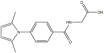2-{[4-(2,5-dimethyl-1H-pyrrol-1-yl)phenyl]formamido}acetic acid Structure