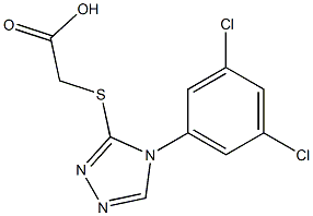 2-{[4-(3,5-dichlorophenyl)-4H-1,2,4-triazol-3-yl]sulfanyl}acetic acid 구조식 이미지