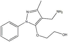 2-{[4-(aminomethyl)-3-methyl-1-phenyl-1H-pyrazol-5-yl]oxy}ethan-1-ol Structure