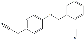 2-{[4-(cyanomethyl)phenoxy]methyl}benzonitrile Structure