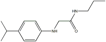 2-{[4-(propan-2-yl)phenyl]amino}-N-propylacetamide Structure