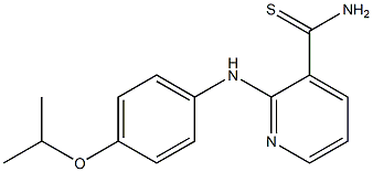 2-{[4-(propan-2-yloxy)phenyl]amino}pyridine-3-carbothioamide Structure