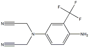 2-{[4-amino-3-(trifluoromethyl)phenyl](cyanomethyl)amino}acetonitrile Structure