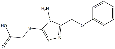 2-{[4-amino-5-(phenoxymethyl)-4H-1,2,4-triazol-3-yl]sulfanyl}acetic acid Structure