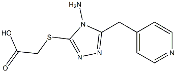 2-{[4-amino-5-(pyridin-4-ylmethyl)-4H-1,2,4-triazol-3-yl]sulfanyl}acetic acid 구조식 이미지