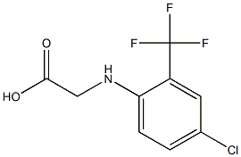 2-{[4-chloro-2-(trifluoromethyl)phenyl]amino}acetic acid 구조식 이미지
