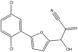 2-{[5-(2,5-dichlorophenyl)furan-2-yl](hydroxy)methyl}prop-2-enenitrile 구조식 이미지