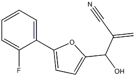 2-{[5-(2-fluorophenyl)furan-2-yl](hydroxy)methyl}prop-2-enenitrile 구조식 이미지