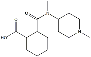 2-{[methyl(1-methylpiperidin-4-yl)amino]carbonyl}cyclohexanecarboxylic acid 구조식 이미지