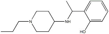 2-{1-[(1-propylpiperidin-4-yl)amino]ethyl}phenol Structure