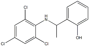 2-{1-[(2,4,6-trichlorophenyl)amino]ethyl}phenol Structure